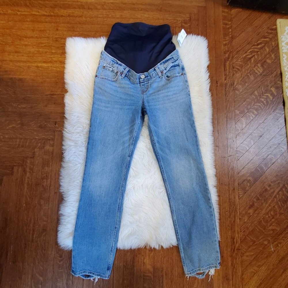 Abercrombie & Fitch nwt maternity jeans 26/2 Long  ankle straight